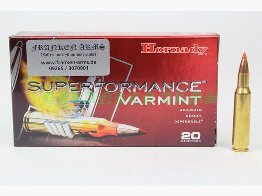 Hornady V-Max .222 Rem. 50gr. 3,2g 20 pièces prix dégressif