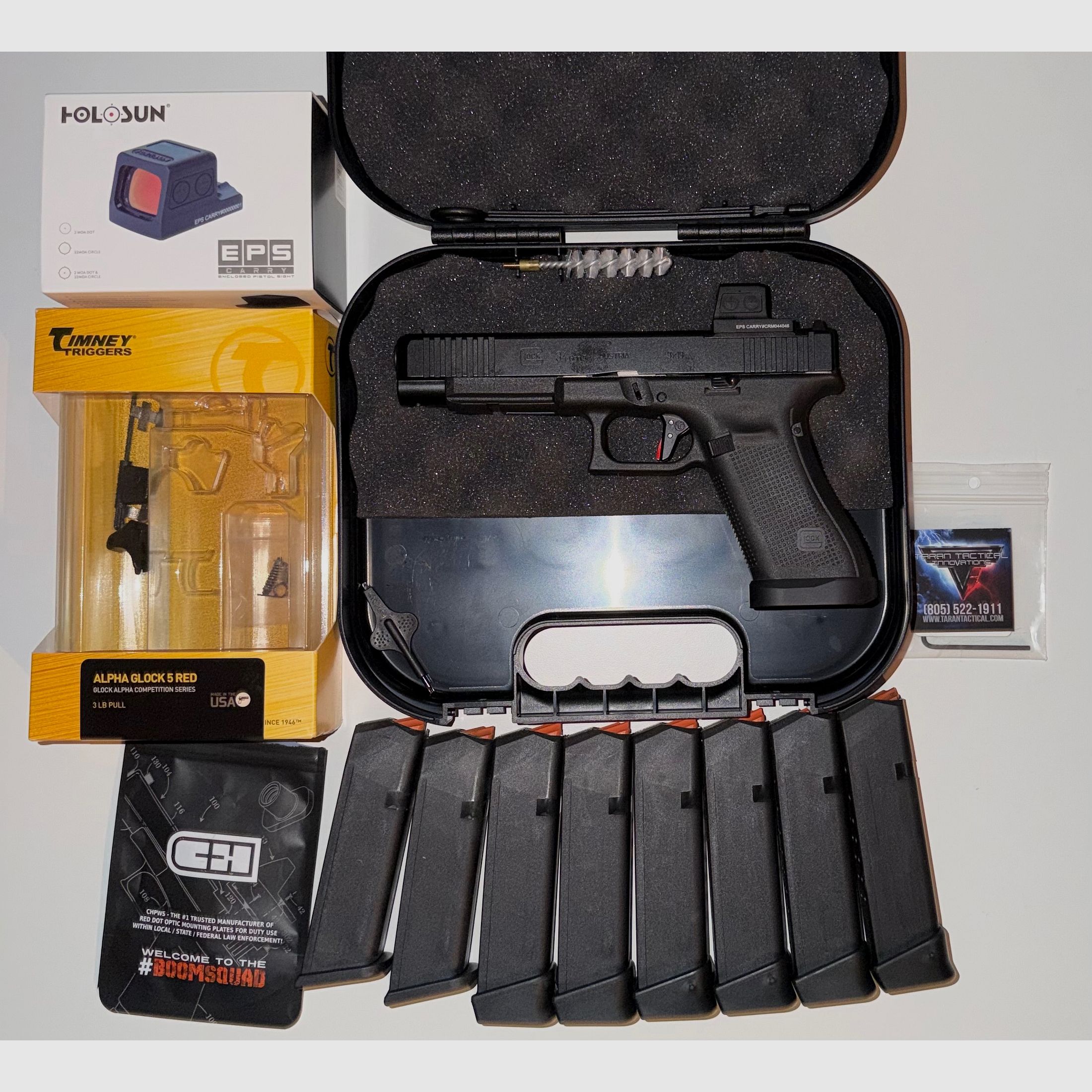 Glock 34 Gen 5 MOS, Timney, Holosun, Taran Tactical
