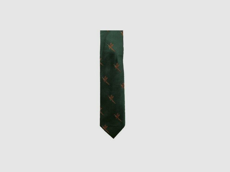 Lovergreen Krawatte Motiv Seidenkrawatte grün Fasan