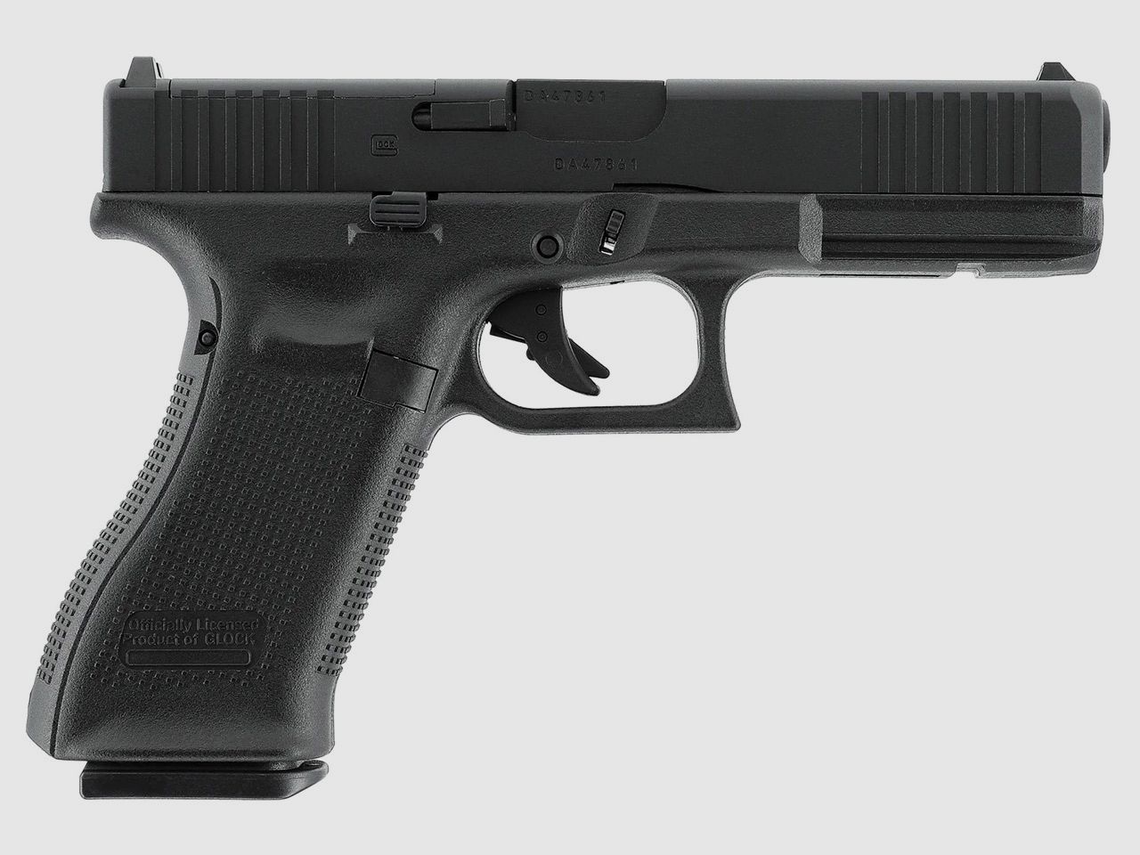 CO2 Pistole Glock 17 Gen5 MOS Blow Back CNC-Aluminiumschlitten Kaliber 4,5 mm BB (P18)