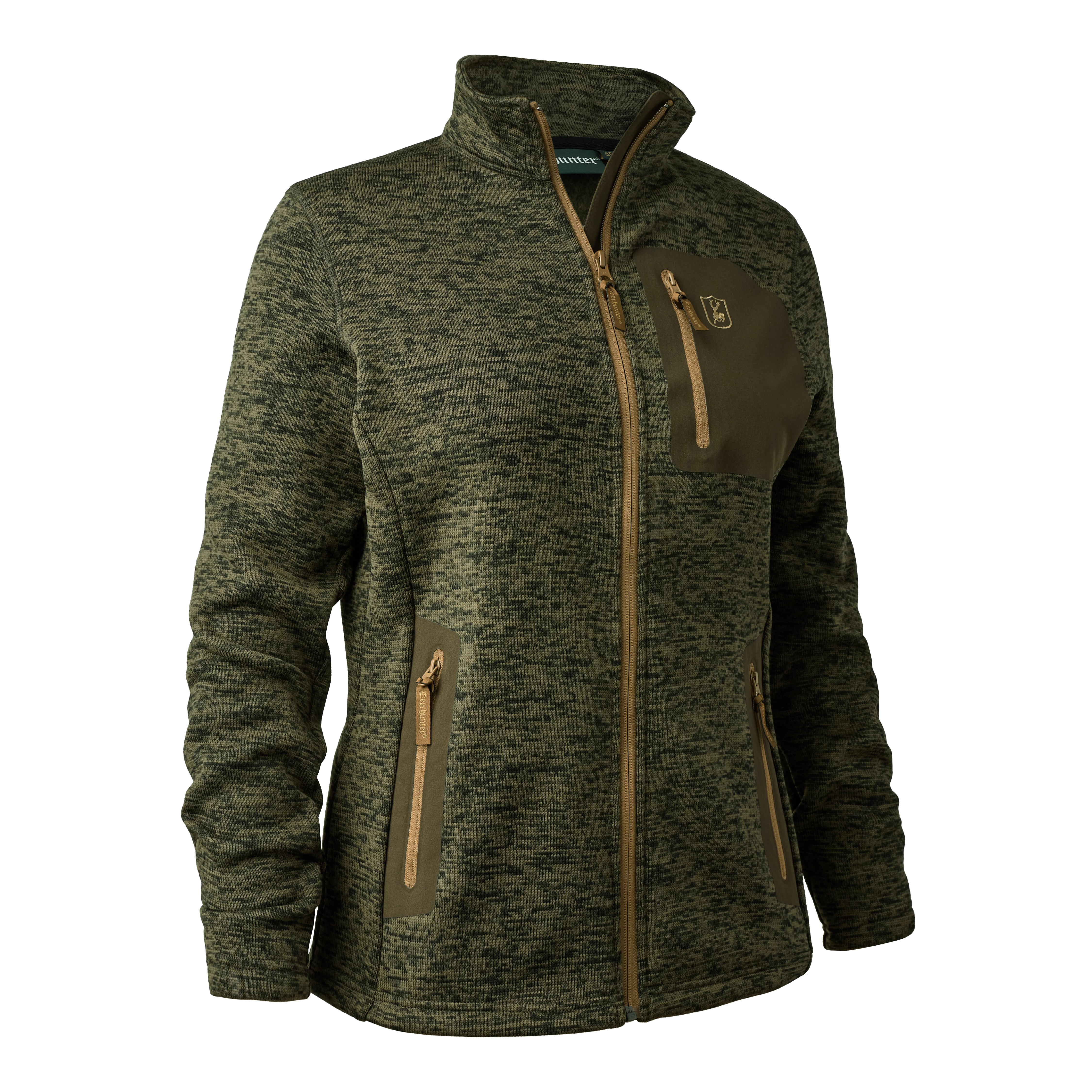 Lady Sarek Strickjacke - Olive Night melange, Bild 4 von 5