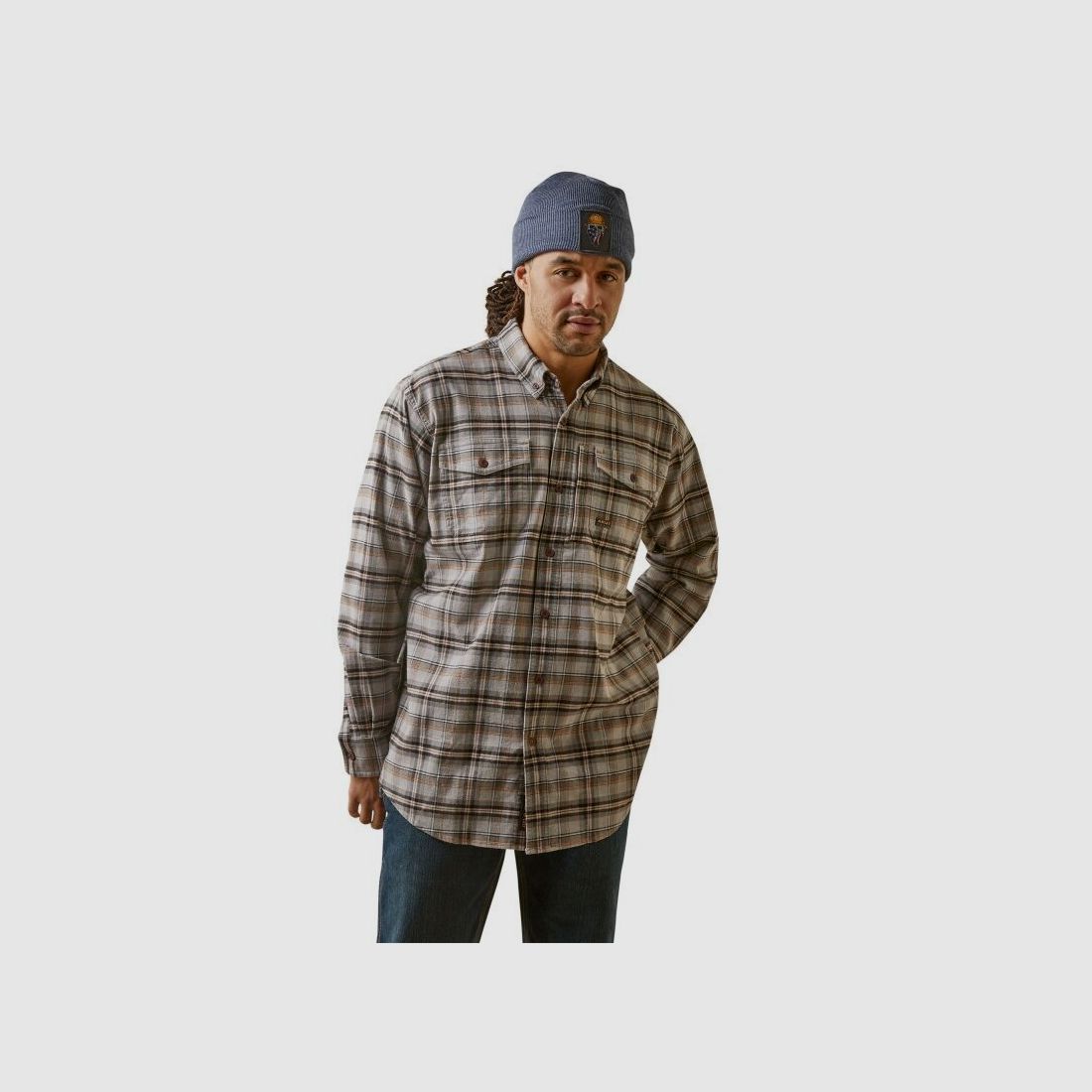 Ariat Herren Hemd Rebar® Work Flanell DuraStretch