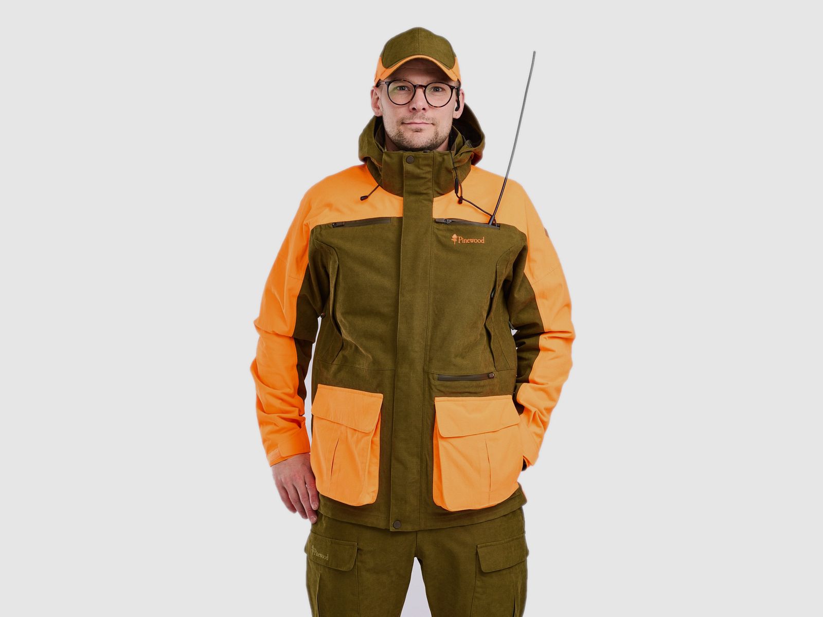 Kurtka pinewood Furudal 5918 OliveGr/Orange XXL, zdjęcie 4 z 5