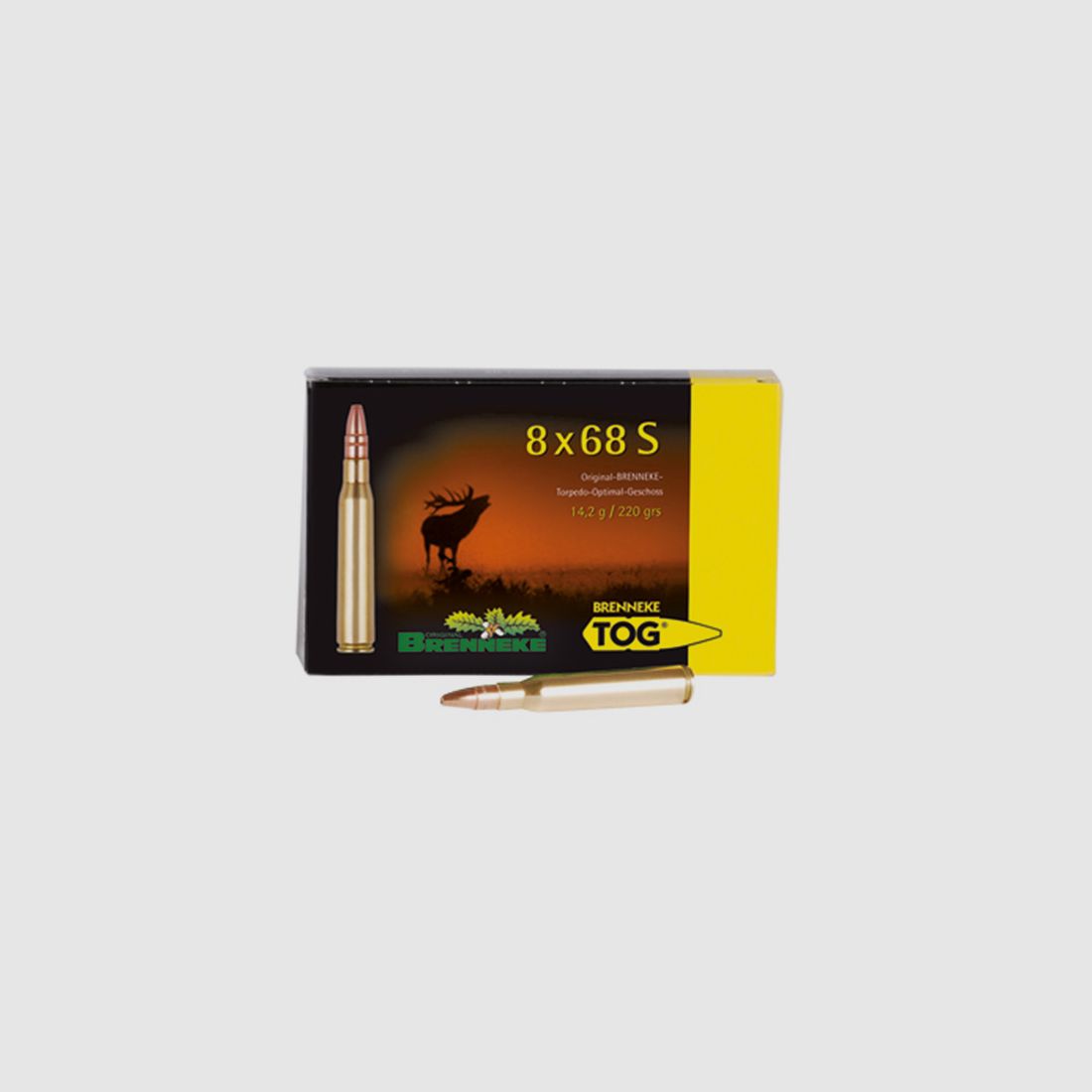 Brenneke 8x68 S 220GR TOG 20 Patronen