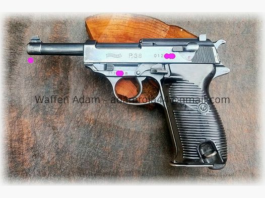 Carl Walther Zella Mehlis P.38 Nullserie, Var. III