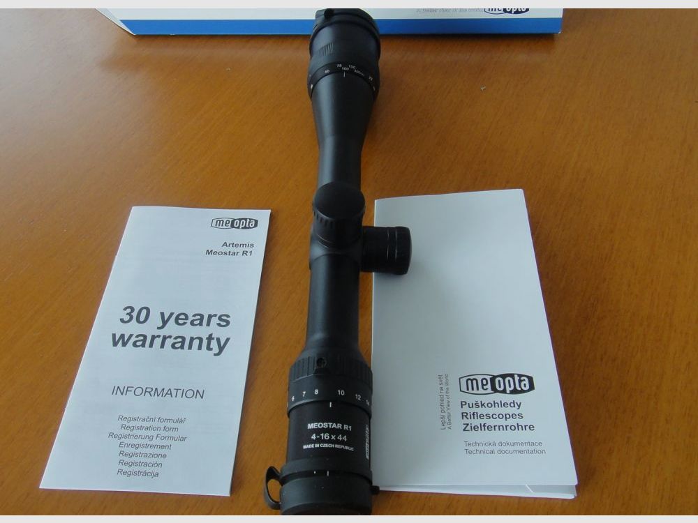 Meopta Meopta: MEOSTAR R1 4-16x44 Abs.Mil-Dot