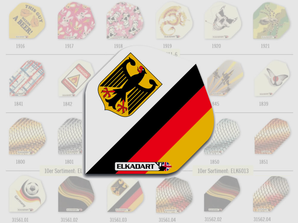 Elkadart Flights German Eagle Diamond Form 3 StĂĽck