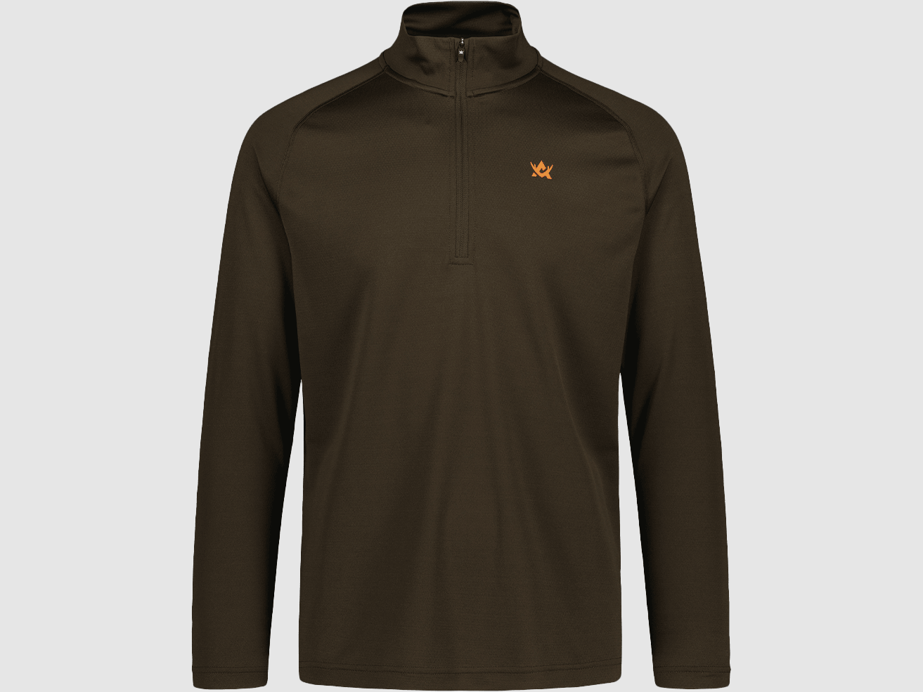 Alaska 1795 CoolDry Half-Zip Shirt Uomo Marrone M