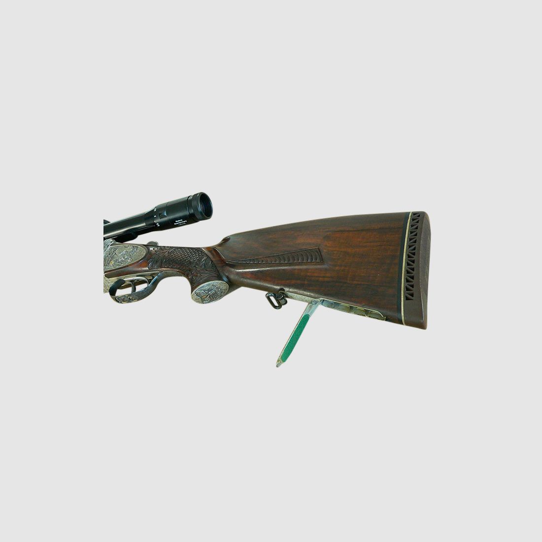 Doble rifle Bock Franzoj Ferlach, cal. 9,3x74R con visor