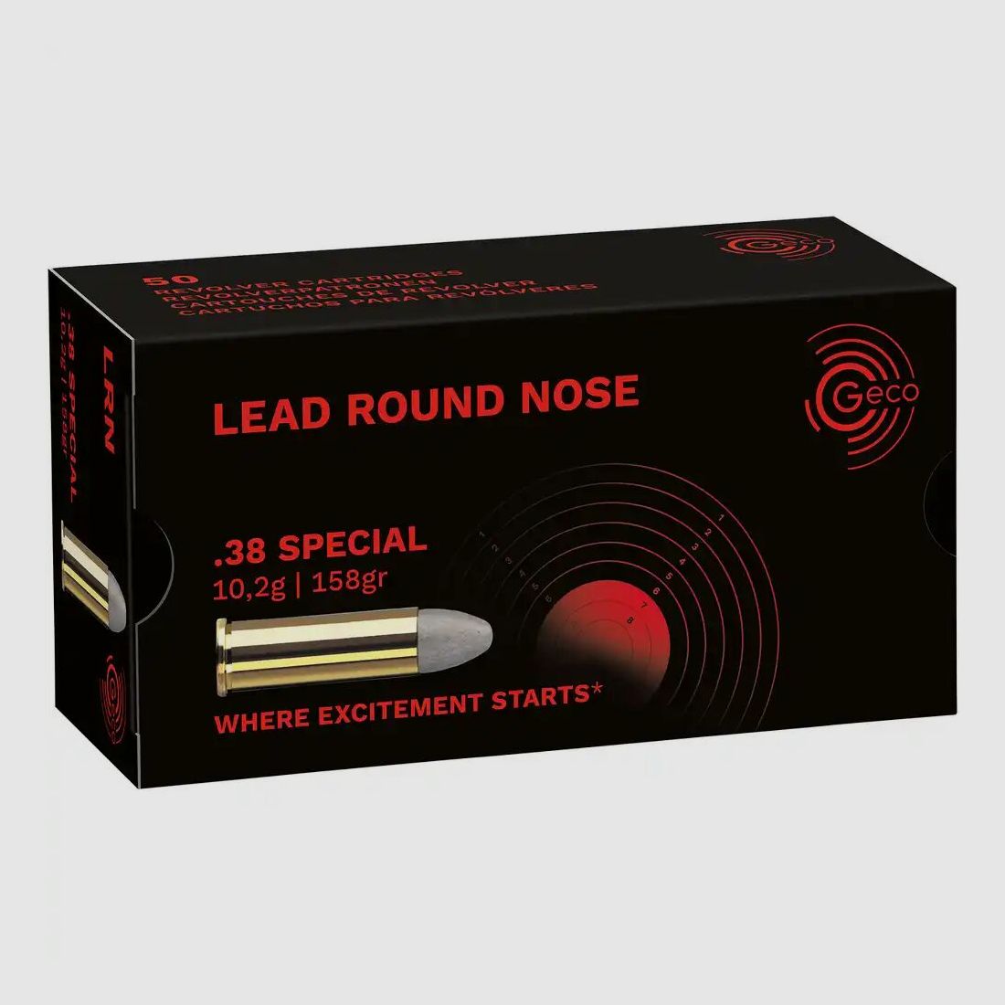 Geco Lead Round Nose 158 grs - 50 pcs