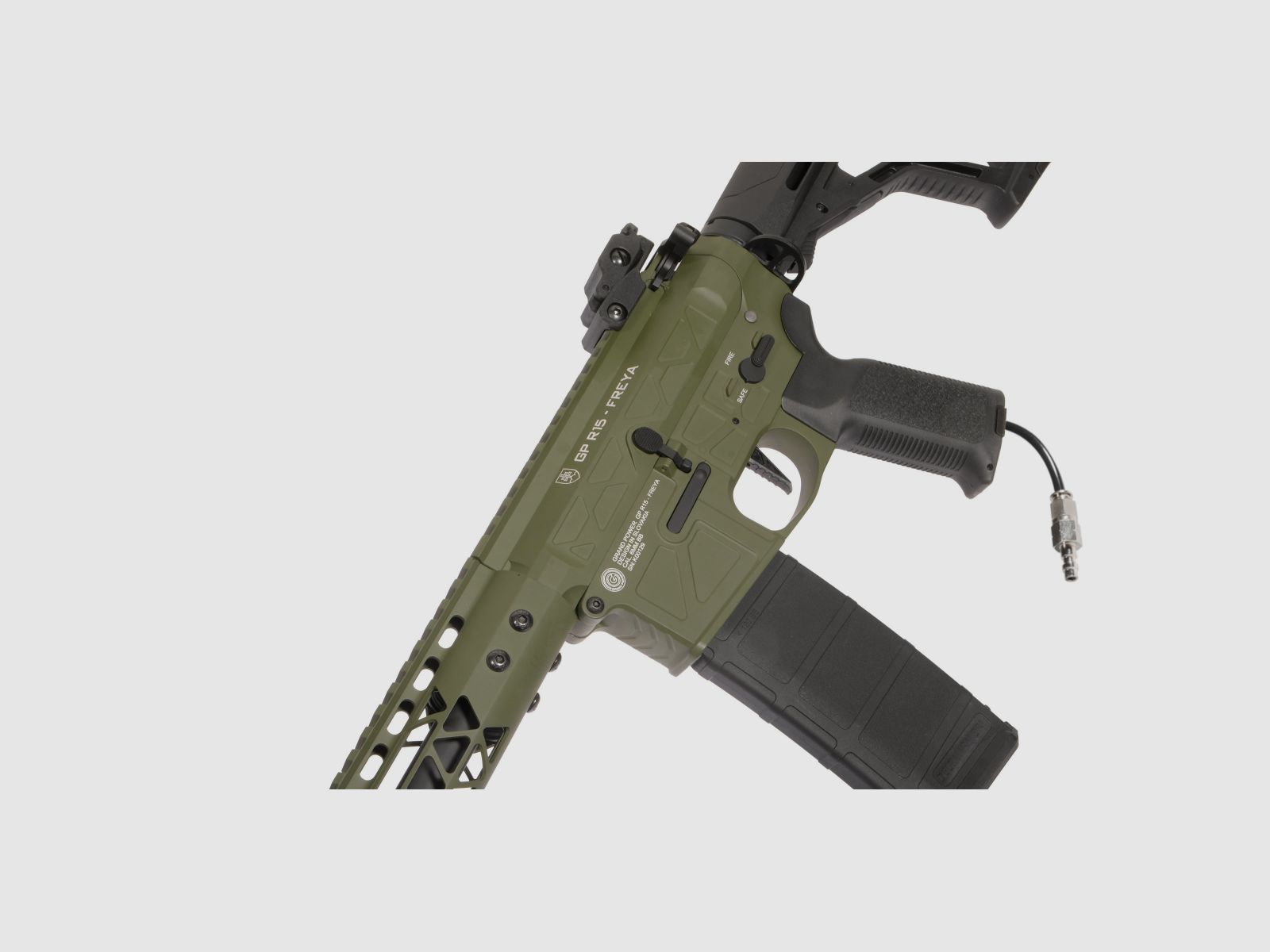 GP R15 FREYA Skeleton 13" gen.2 Mlok FREYA ALPHA Oliv HPA Softair Gewehr Frei ab 18 Jahren | Delta Armory