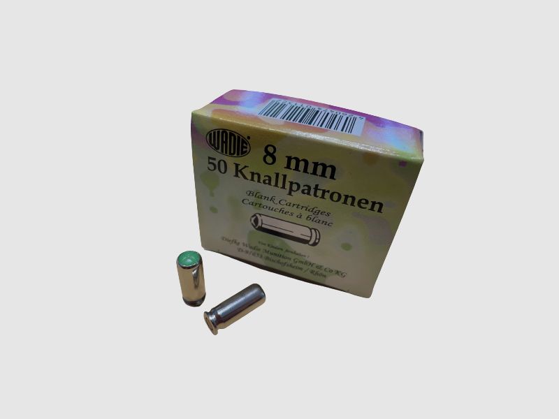 WADIE PLATZPATRONEN 8MM KNALL - 50 SCHUSS