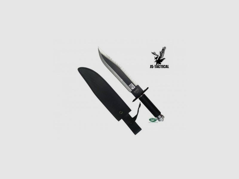 JS TACTICAL Messer RAMBO II H2 feststehende Klinge mit Überlebenskit