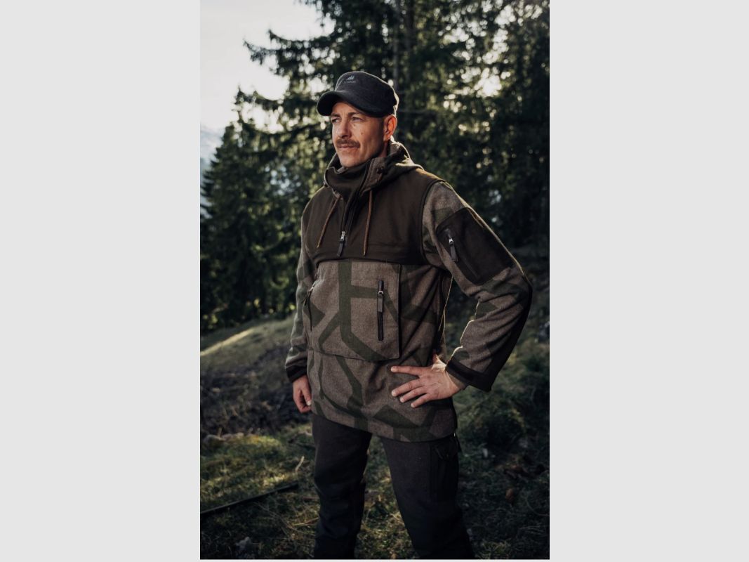 Anorak Ranger, loden avec camouflage orbis, image 1 sur 2