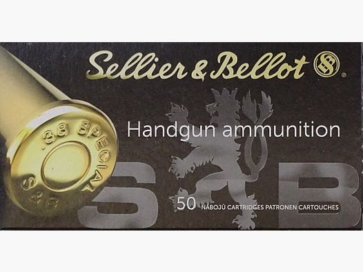 Sellier&Bellot .38 Spezial Wad. Cut. 148grs - 50 Schuss