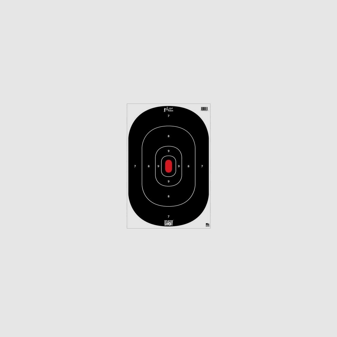 8 Target Silhouette Black