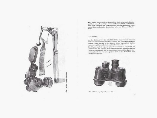 Nachdruck DDR Dienstvorschrift NVA Fernglas 7x40