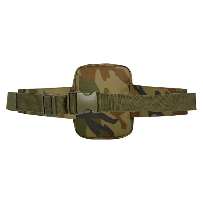 Brandit Taillengürtel "Allround" mit Tasche + Flaschenhalter - US Woodland, Bild 4 von 5