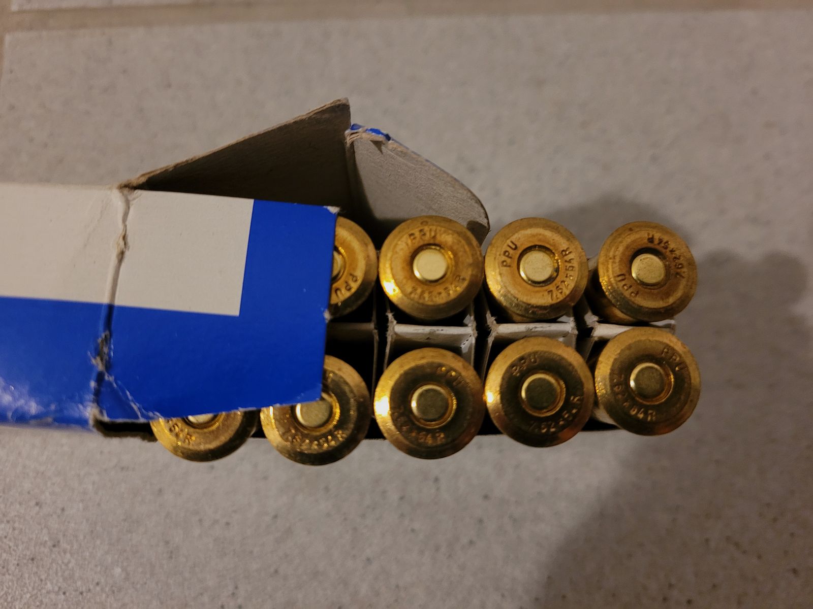 180 Schuss VM FMJ 7,62x54R Mosin Nagant von PPU