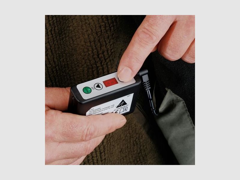 Alpenheat Beheizte Weste FIRE-FLEECE AJ4 Farbe Grün, Größe 3XL