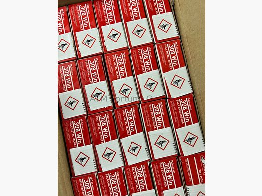 Aguila 1000 Stück Standard .308 Win BTFMJ 150 grs Büchsenpatronen