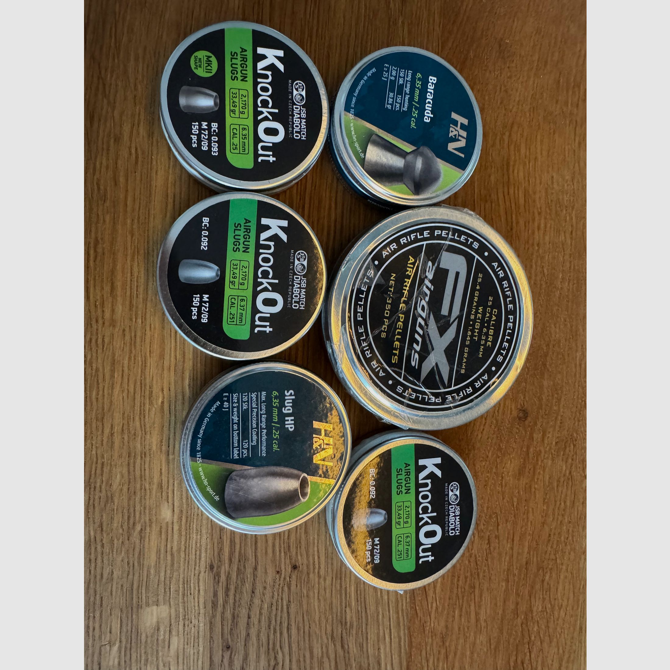 Slakken + Diabolos .25 6,35 MM H&N JSB FXAirguns