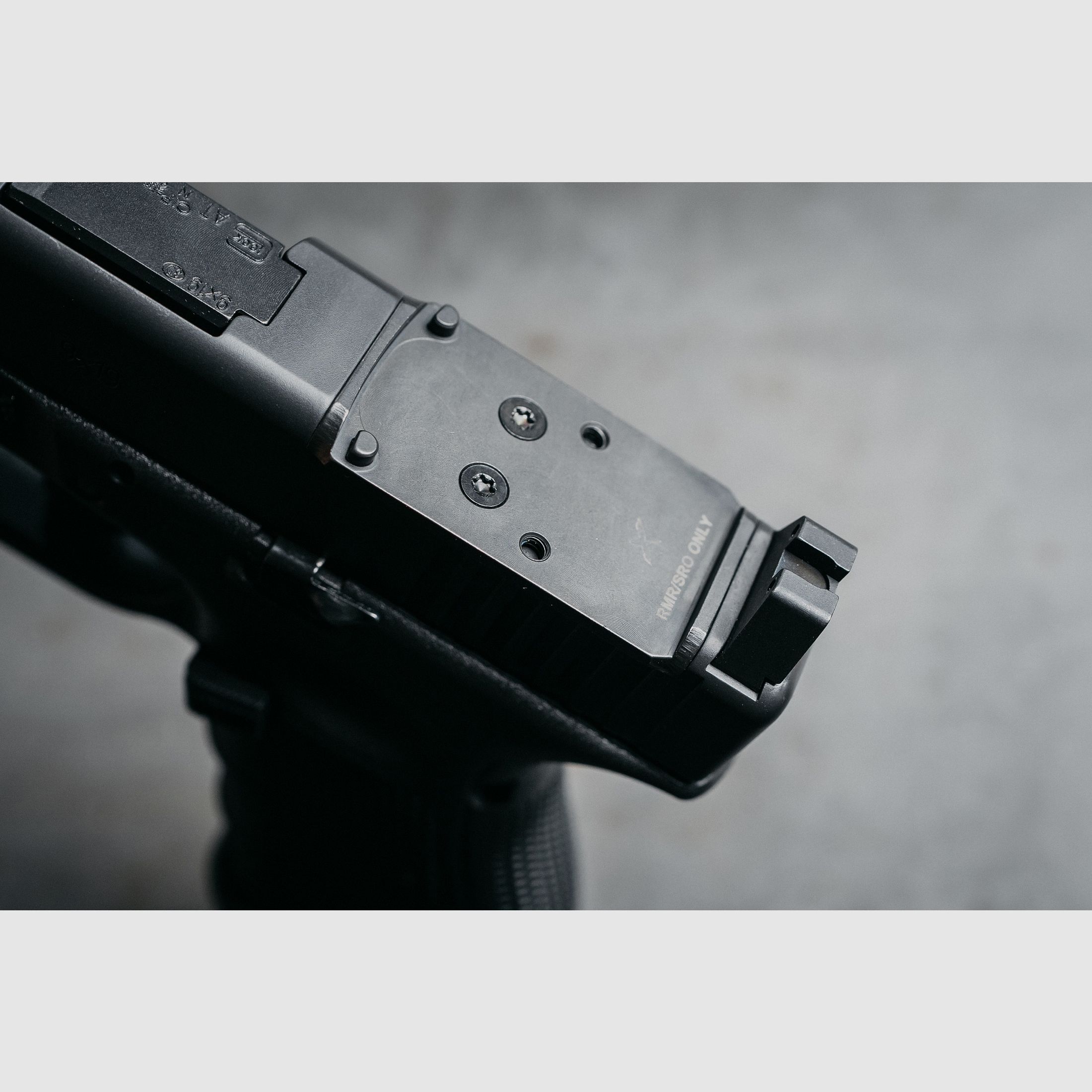 Forward control design sight mount Trijicon RMR SRO Glock MOS