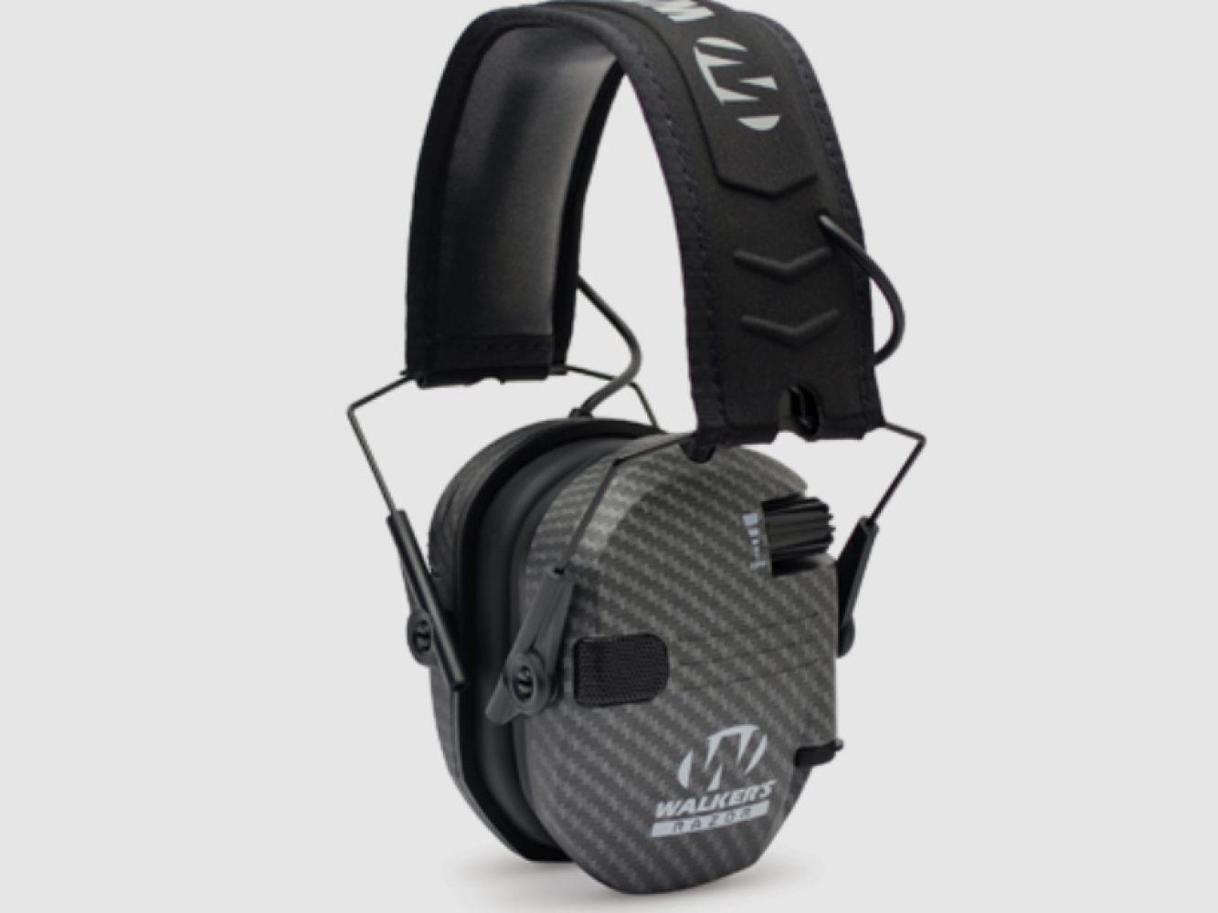 Walker's Razor Slim Electronic Muff, 23db, Carbon