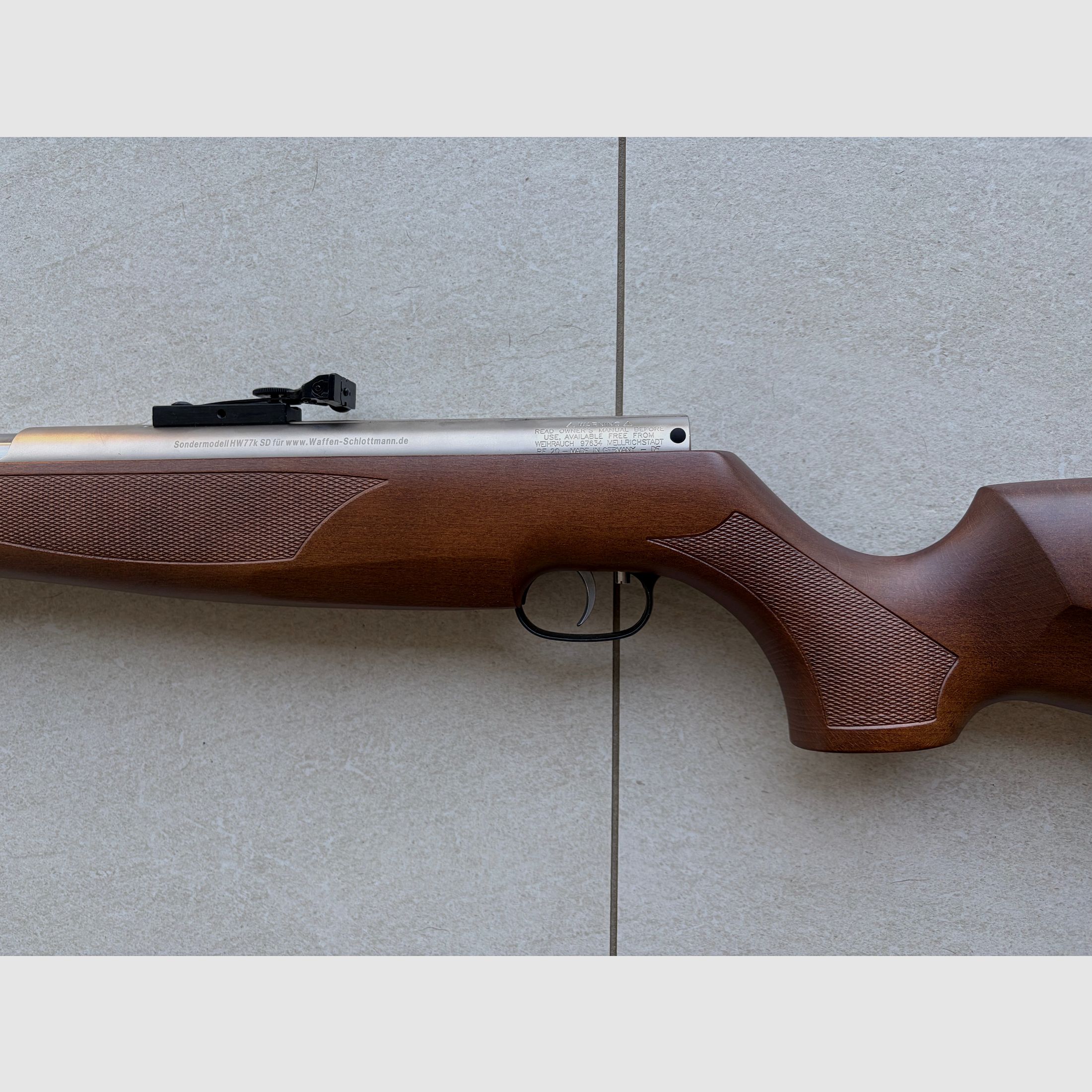 Weihrauch HW77 K SD Sondermodell Kal. 4,5 mm (.177) – Neuzustand mit Original Schalldämpfer