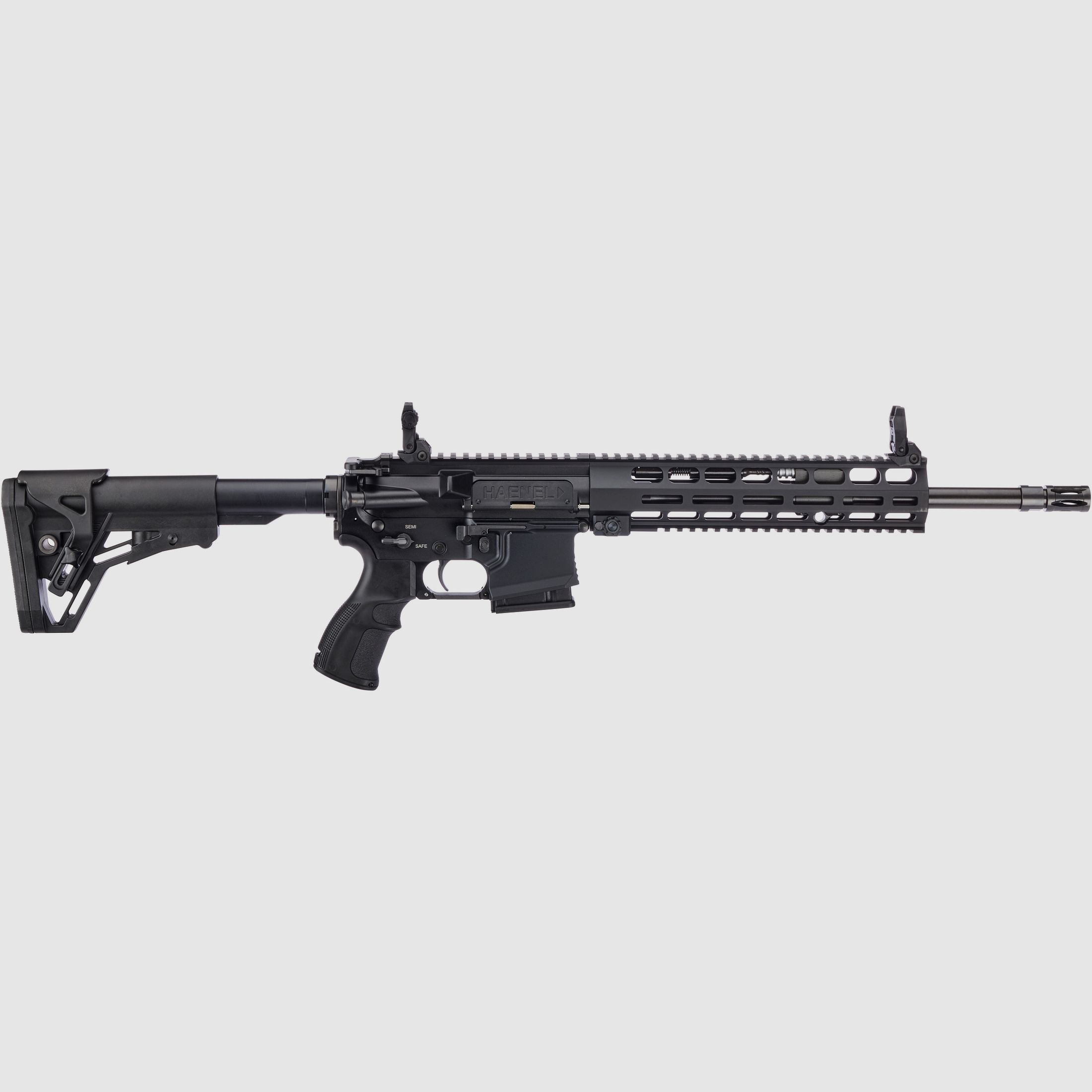 Haenel CR 223 M-LOK Handschutz Lauflänge 368 mm | Direktabzug | Handschutz lang | Schwarz | nicht sportlich zugelassen, Kal. .223 Rem.