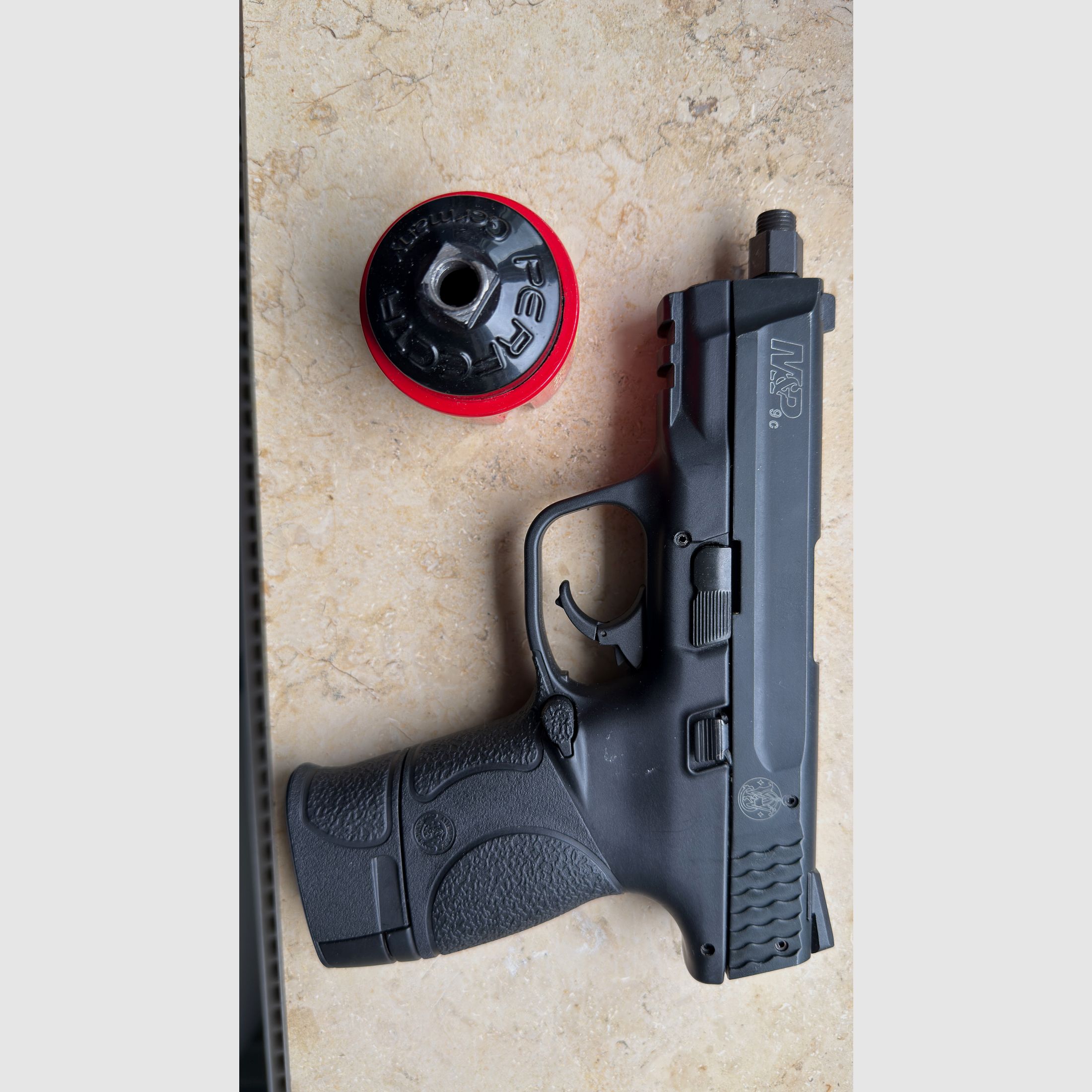 Smith & Wesson M&P 9c Schreckschusspistool 9 mm P.A.K. – Topstaat – slechts 100 schoten