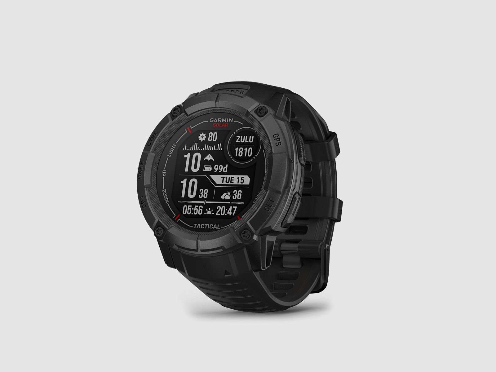 Garmin Instinct® 2X Solar, Tactical Edition, Schwarz