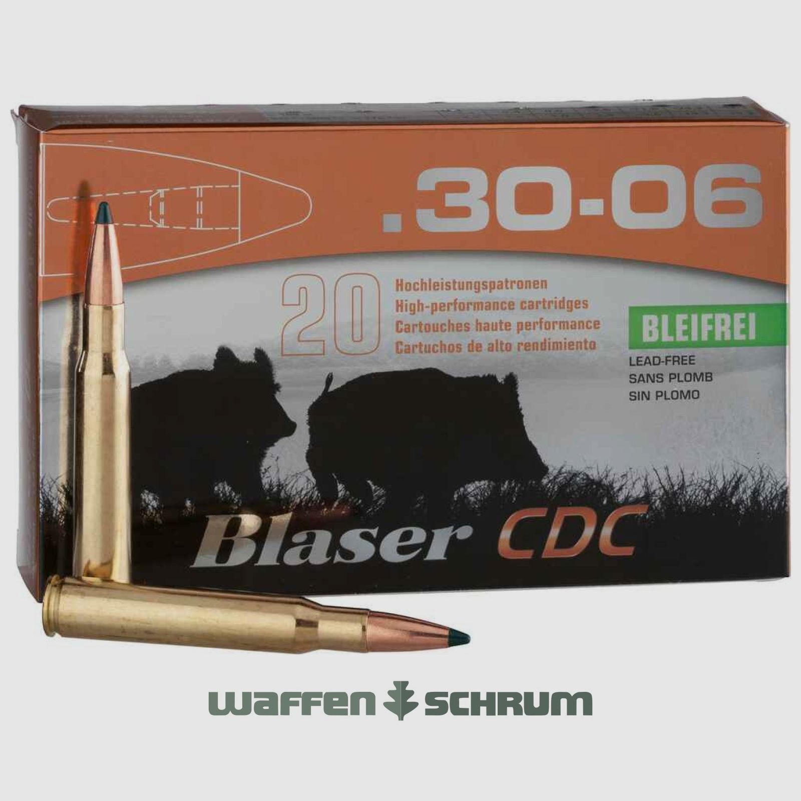 Blaser CDC 10,4g. - 160gr. .30-06Spring