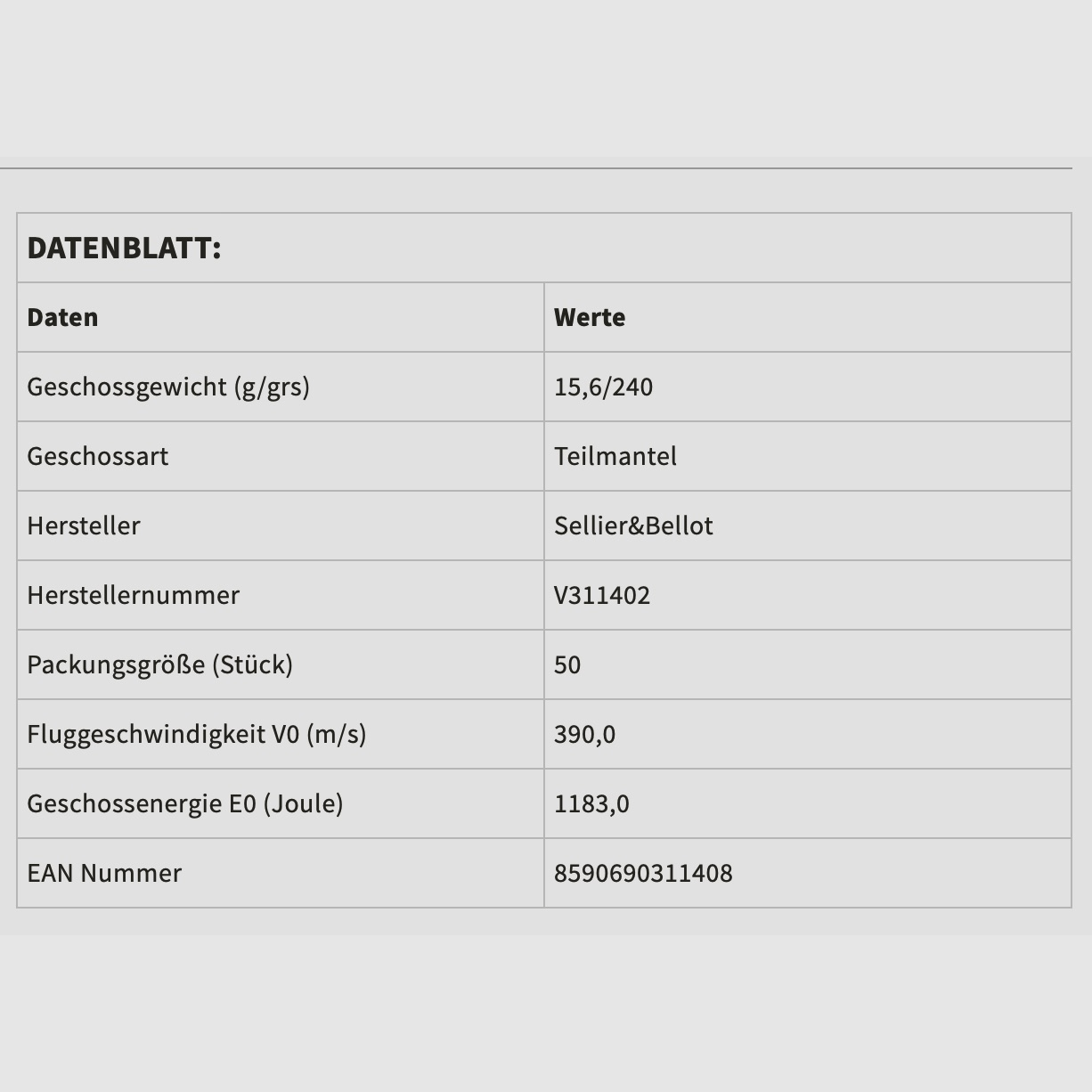 Sellier & Bellot 117721 44 Rem. MAG. SP 240grs 15,55g