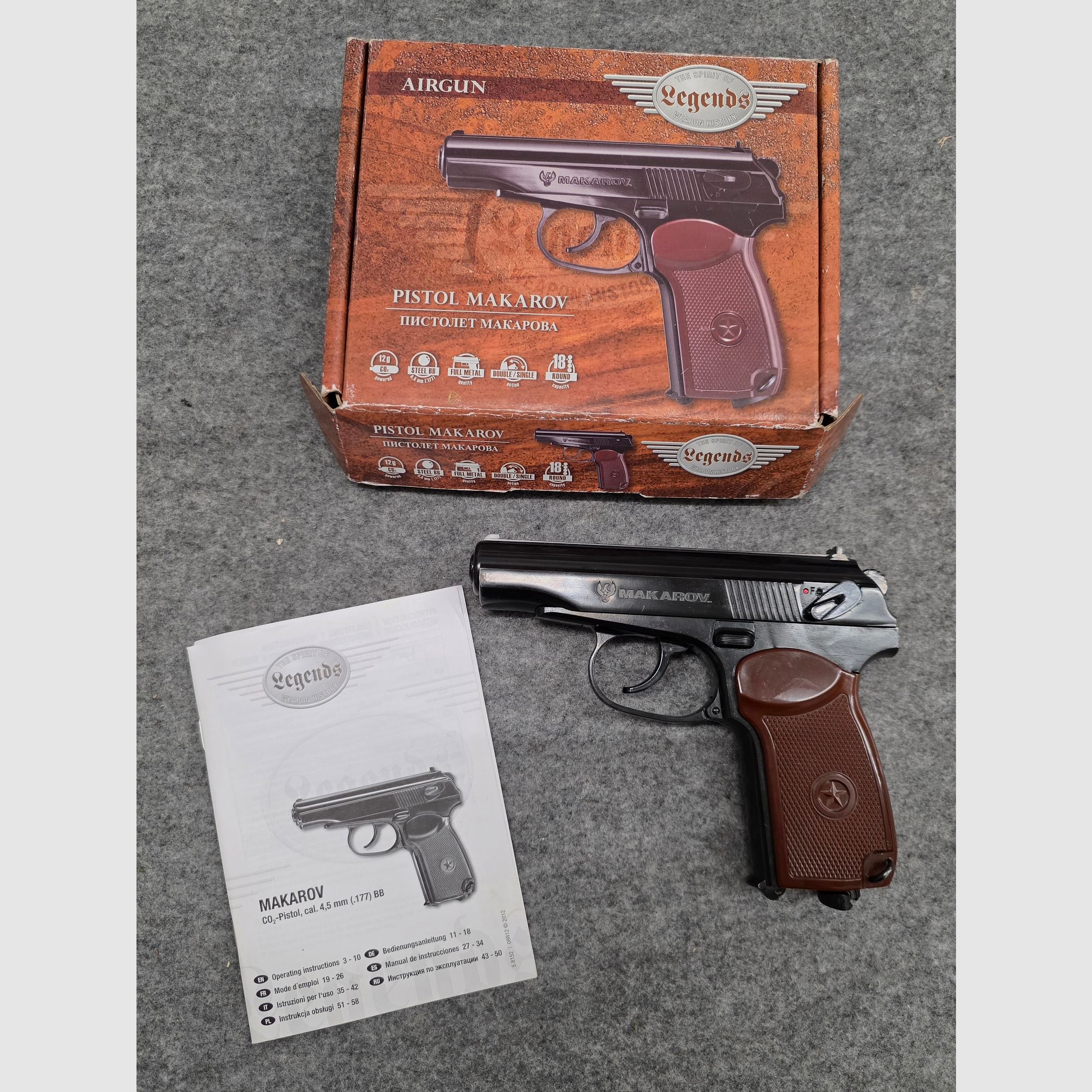 Umarex Legends co2 Pistole Makarov  Cal. 4,5 mm Stahl BB