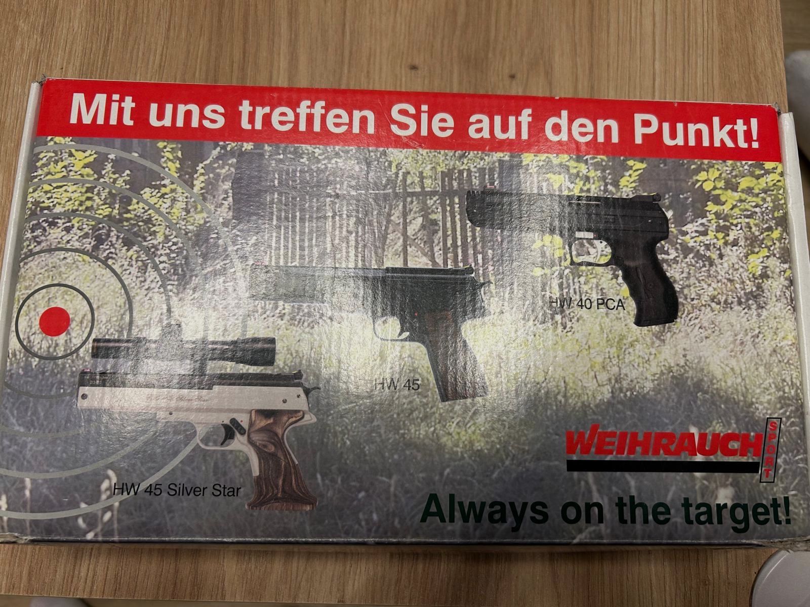 Incense HW 45 Black Star, 4.5 mm, F-mark, very good condition