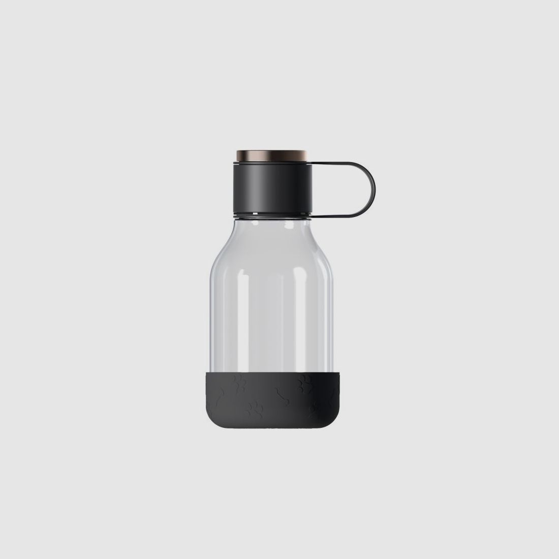 Asobu - Dog Bowl - Flasche aus Tritan mit Hundenapf 1,5 Liter Schwarz