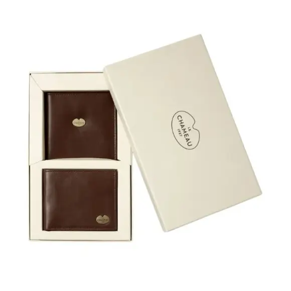 Cadeauset Le Chameau Portemonnee voor Vergunning en Dubbele Vouw Portemonnee, afbeelding 1 van 6