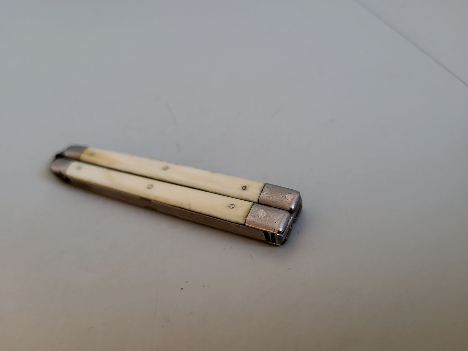 Antike Bonsa Böntgen & Sabin Solingen Taschenmesser - 1890er Jahre - Horn Griff