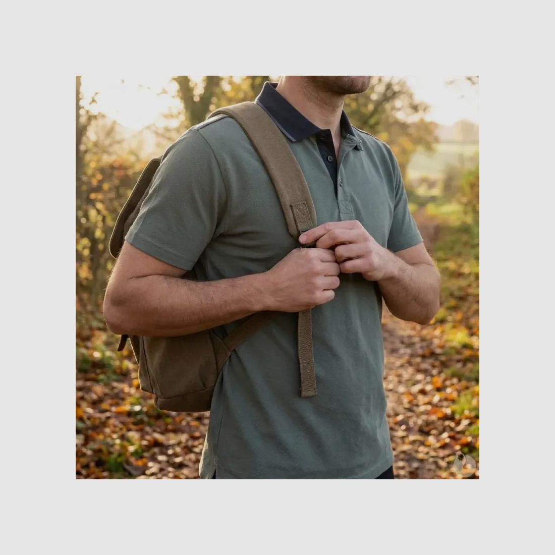 Polo Herren LMA® mit Kragen - Khaki, Bild 8 von 11
