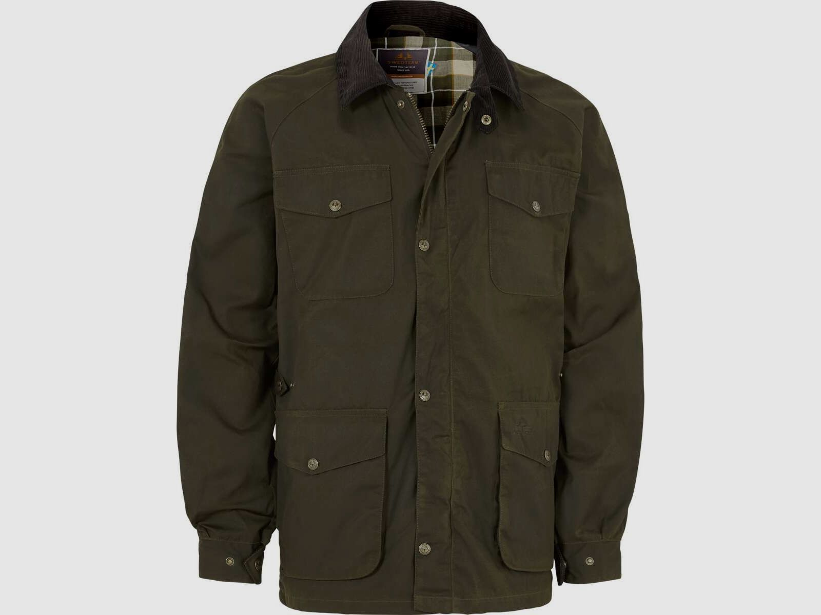 Swedteam 1919 Giacca da Caccia Cerata Verde Caccia 50