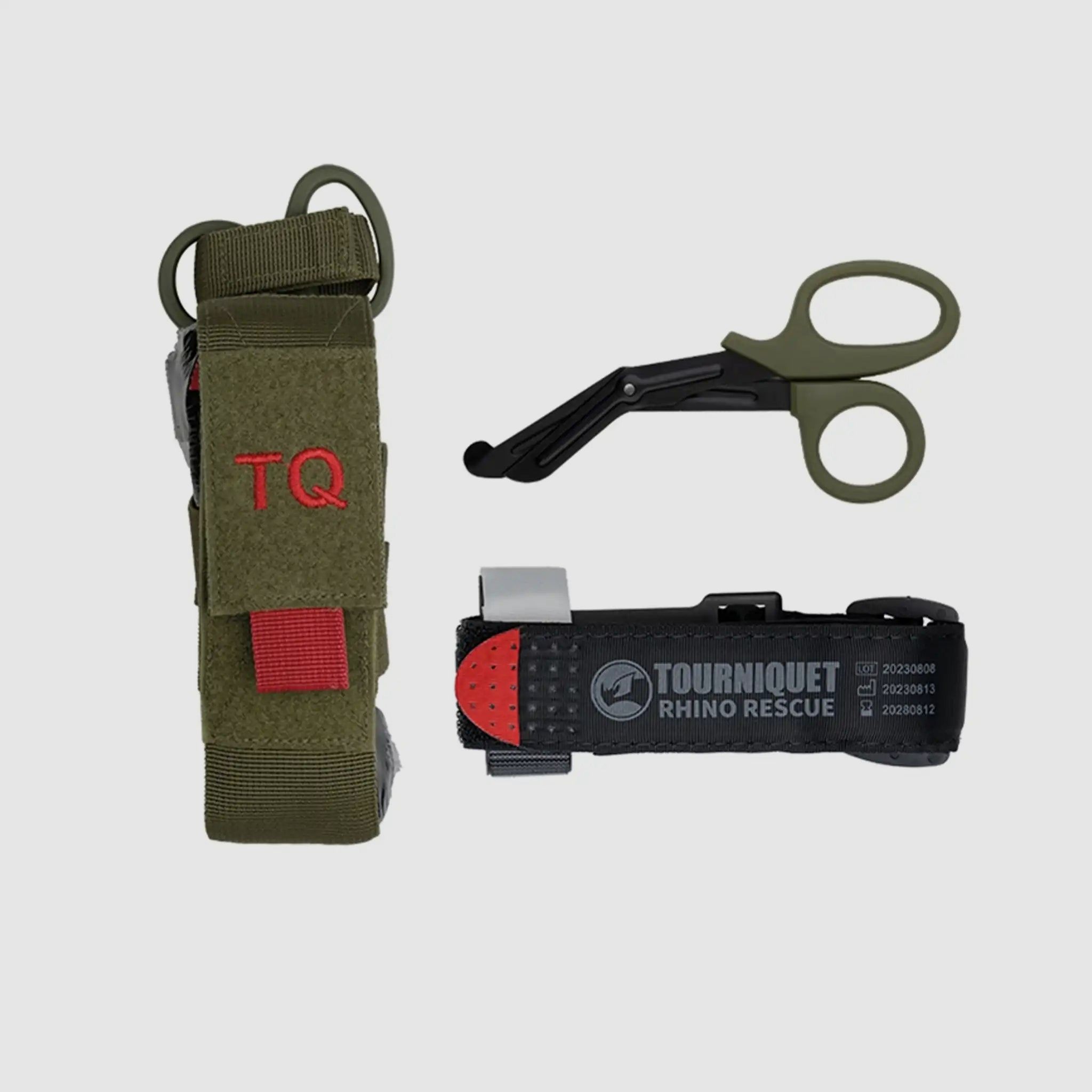 Rhino Rescue Rhino Rescue Tourniquet mit Pouch und Schere - Oliv