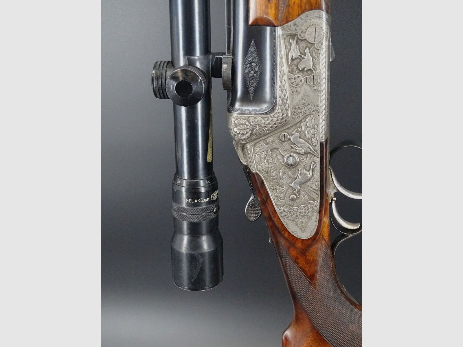 Bockbüchsflinte + WL # 33 Franz Sodia incisione piastre laterali anno 1945 liquidazione collezione