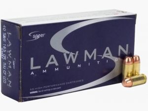 Speer Lawman CleanFire .40 S&W 165GR TMJ RN 50 cartridges