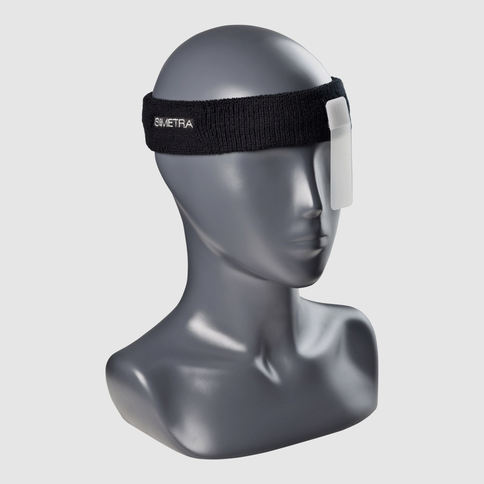 Simetra hoofdband zwart oogmasker transparant
