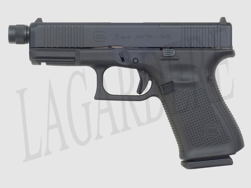 GLOCK 19 GEN. 5 MOS LAUF FILETIERT 13,5X1 (PISTOLE)