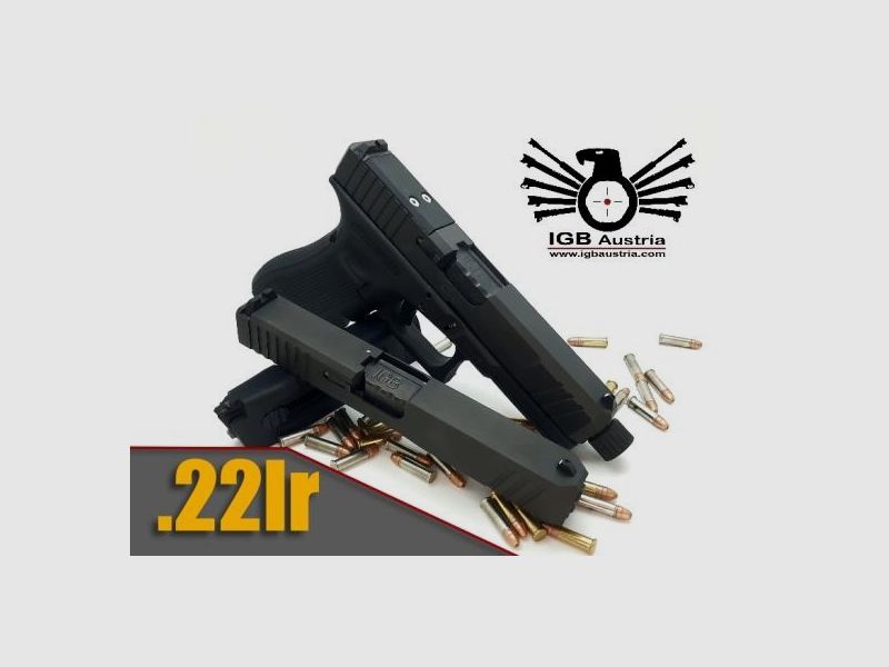 I G B Pistolen-Wechselsystem f. Glock 17/34 u.a. Gen5 .22lr MOS und Gewinde