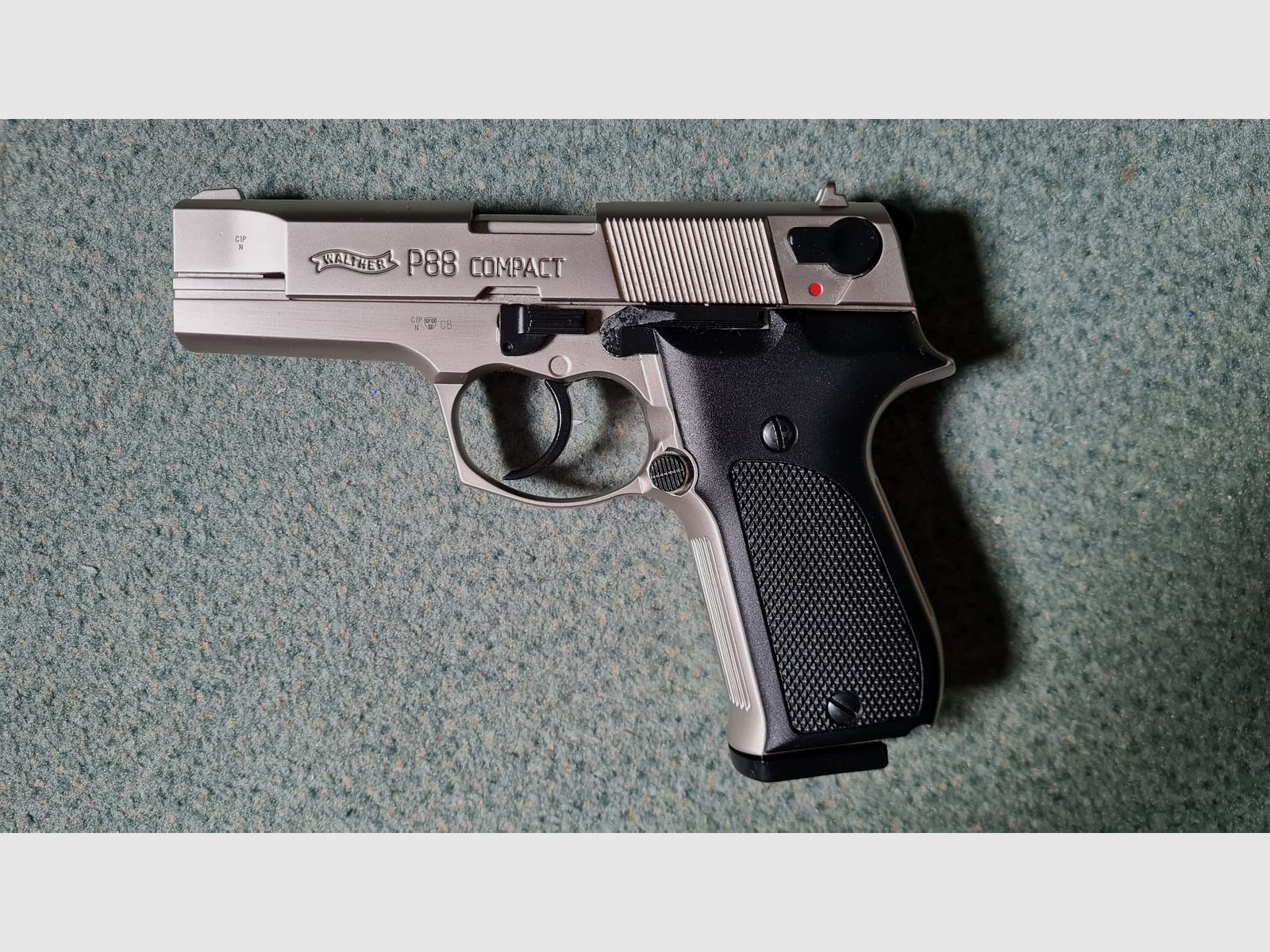 Pistolet à blanc Walther P88 9mm P.A.K. bicolore/nickelé