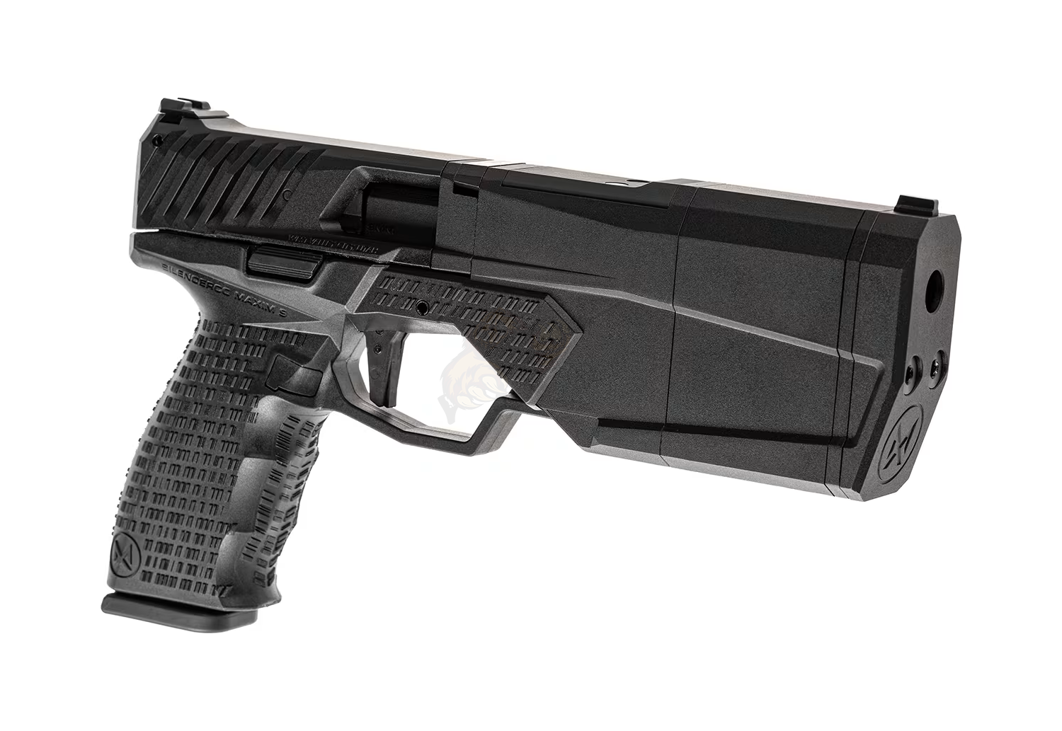 SilencerCo Maxim 9 CO2 Blowback Airsoft Pistole in Schwarz von Krytac