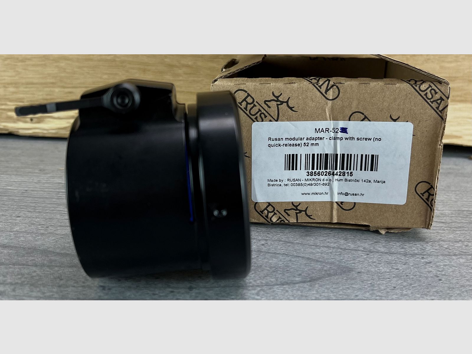 Exhibitor Rusan MAR-52 modular adapter for 52 mm lens outer diameter